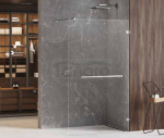 NEW TRENDY Kabina prysznicowa ścianka WALK-IN z uchwytem relingowym AVEXA 60x200 szkło 6mm EXK-2514