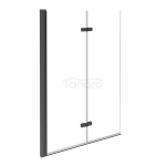 BESCO Parawan nawannowy 2-skrzydłowy Lumix gun metal 100x145 PLGM-2S