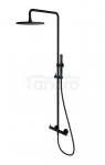 OMNIRES system prysznicowy natynkowy czarny Y1244MBL