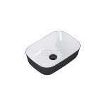 ELITA UMYWALKA NABLATOWA RENI BICOLOR WHITE HG / BLACK MATT RE040460896110