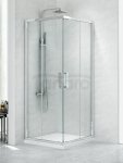 NEW TRENDY Kabina prostokątna drzwi przesuwne NEW PRAKTIC 80x100x195 K-0491