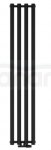 AQUAFORM - Grzejnik łazienkowy ASAMI pionowy 1500X422 521W / przył. dolne 50MM czarny  GRŁ-G/A-1500X422-C