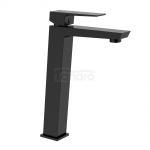INVENA - Bateria umywalkowa PAROS Trend Wysoka jednouchwytowa stojąca BLACK/CZARNA  BU-09-W04