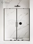 NEW TRENDY Drzwi prysznicowe przesuwne 180x200 SMART BLACK EXK-4123