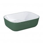 ELITA UMYWALKA NABLATOWA RENI BICOLOR WHITE HG / FOREST GREEN MATT RE040460896150