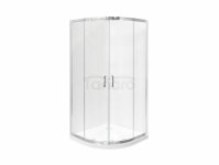 BESCO Kabina prysznicowa półokrągła Modern Chrom 80 x 190 szkło grafitowe MP-80-190-G