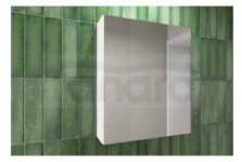 AQUAFORM - szafka łazienkowa wisząca z lustrem 1D 2S OTTIMA 60 biały połysk 60x60x15  AQ.401-1506011