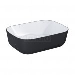 ELITA UMYWALKA RENI BICOLOR 46x33 BLAT, CERAM WHITE HG/BLACK MATT 146111/RE040460896110
