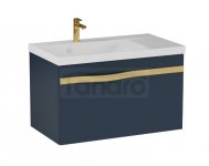 KROFAM - Szafka podumywalkę VOG 69 cm granat + Uchwyt złoty stal szczotkowana (DSM - do samodzielnego montażu)  VO6971-61S-W