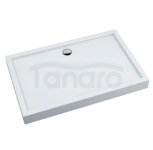 AQUAFORM - Brodzik prysznicowy prostokątny SLEEK biały 80X100X14/3 FI90