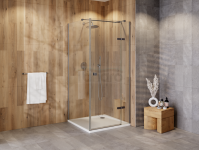 BESCO Kabina prysznicowa Pixa Gun Metal 100x90x195 Prawa PPP109-195GR