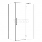 CERSANIT - B843 - Kabina Prostokątna CREA na zawiasach 120x90X200  PRAWA Chrom szkło transparentne  S601-208