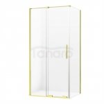 NEW TRENDY kabina prysznicowa narożna prostokątna Smart Light Gold złota 110x80 cm EXK-4233