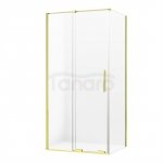NEW TRENDY kabina prysznicowa narożna prostokątna Smart Light Gold złota 120x100 cm EXK-4240