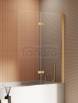 NEW TRENDY Parawan nawannowy New Soleo Gold Brushed, dwuelementowy 100x140 P-0173