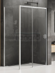 NEW TRENDY Kabina prysznicowa Prime 130x80, drzwi przesuwne, wejście od strony ściany  K-1209/K-1237