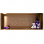 BALNEO Półka wnękowa z kołnierzem Balneo Wall Box One 90 x 30 x 10 cm, miedziana