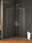 NEW TRENDY Kabina prysznicowa drzwi podwójne przesuwne SMART 80x90x200 EXK-4056