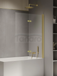 NEW TRENDY Parawan nawannowy New Soleo Light Gold 60x140, jednoelementowy stały P-0115