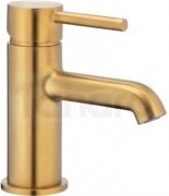 ARMATURA KRAKÓW KFA Bateria umywalkowa stojąca MOZA GOLD/ ZŁOTO SZCZOTKOWANE z korkiem klik-klak 5032-815-31 