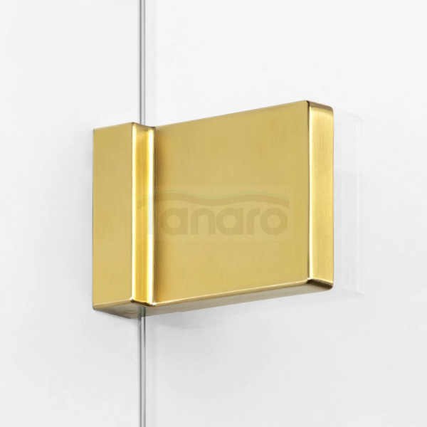NEW TRENDY Kabina prysznicowa walk in Avexa Gold Brushed 80cm szkło 8mm EXK-7013