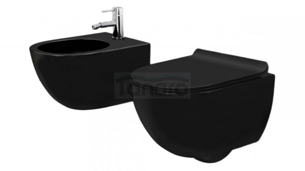 REA - Bidet CARLO Mini BLACK MAT 