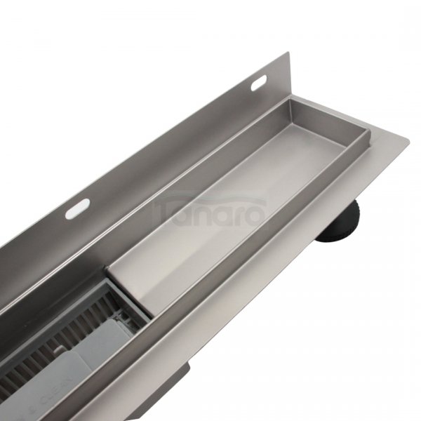 AQUALINE Odpływ liniowy przyścienny 2w1 ze stałym syfonem 60cm LS04600