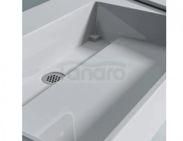 REA - Umywalka konglomeratowa ARCHI 75 CM biały mat