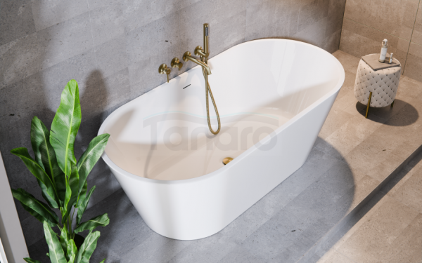 BESCO Wanna wolnostojąca Deeva 150x75 + syfon chrom #WWA-150-DCH