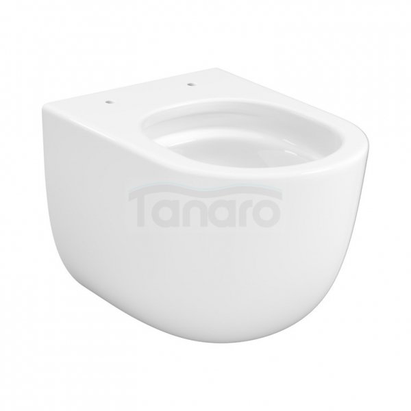 CERSANIT SET C947: MISKA ZAWIESZANA REMO PRO OVAL CERSANIT TORNADO Z DESKA DUROPLASTOWĄ SLIM S4035-001