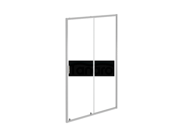BESCO Drzwi prysznicowe przesuwne Zarya Chrom 130cm DZ-130