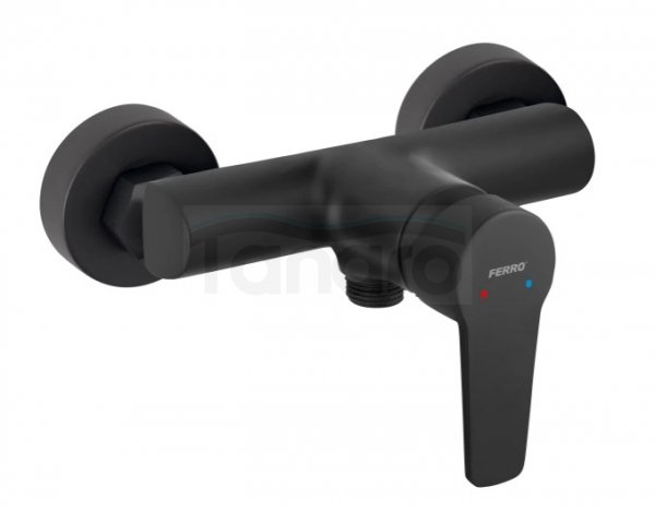 FERRO - Bateria natryskowa RITTO BLACK bez zestawu natryskowego  BTR7BL