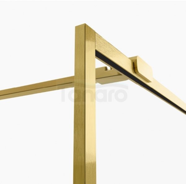 NEW TRENDY Kabina ścianka prysznicowa walk-in AVEXA GOLD BRUSHED 60x200 EXK-3131