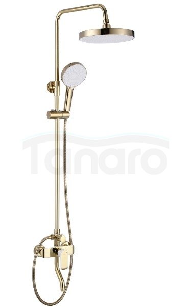 REA -  Zestaw Prysznicowy BLOOM BIAŁY ZŁOTY / WHITE GOLD
