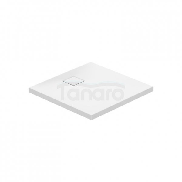 CERSANIT - brodzik kwadratowy TAKO Slim 80 x 4 biały mat + syfon  S932-157