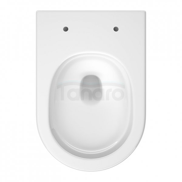 CERSANIT SET C947: MISKA ZAWIESZANA REMO PRO OVAL TORNADO Z DESKA DUROPLASTOWA SLIM S4035-001