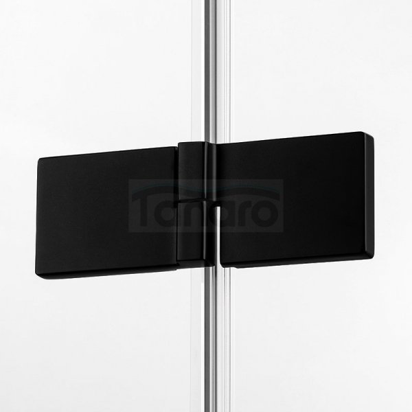 NEW TRENDY - Drzwi wnękowe prysznicowe AVEXA BLACK 110cm EXK-1552/53 