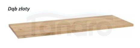 AQUAFORM - blat umywalkowy OTTIMA 80 pełny 80X2,5X46 Dąb złoty  AQ.401-1708090