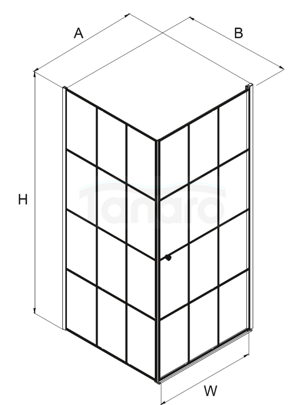 NEW TRENDY Kabina prysznicowa biała krata SUPERIA WHITE 90x90 drzwi pojedyncze 