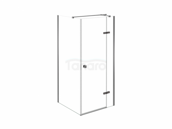 BESCO Kabina prysznicowa Pixa Gun Metal 120x90x195 Lewa PPL129-195GR