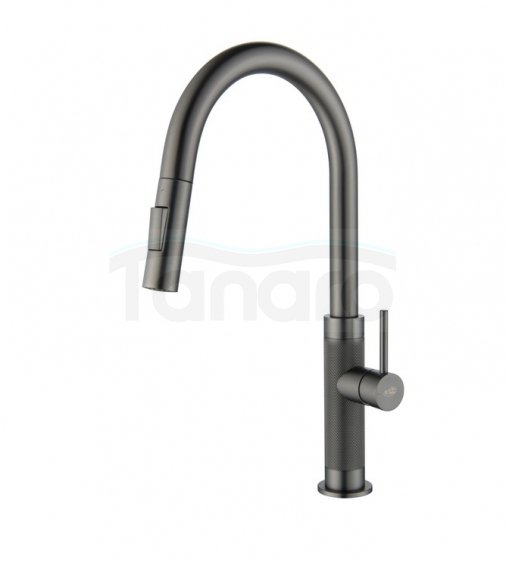 BLUE WATER Bateria kuchenna z wyciąganą wylewką Stinger grafit (Gun Metal)