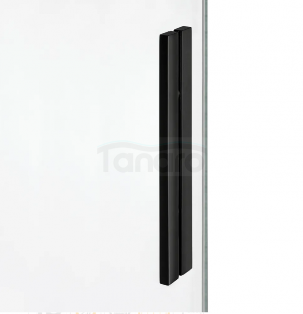 NEW TRENDY Drzwi wnękowe 110x200 Softi X Black, drzwi pojedyncze, przesuwne typu &quot;soft close&quot;  EXK-5353/EXK-5354