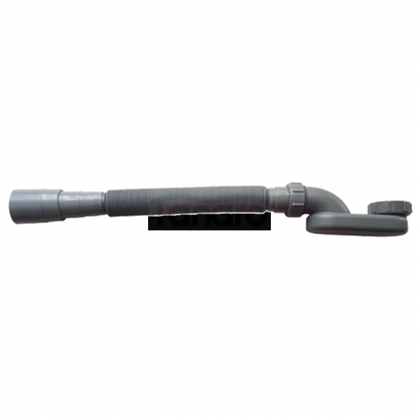 INVENA Wolnostojąca wanna ryflowana Glamour, 170 cm, w komplecie z syfonem i korkiem/odpływem w kolorze chrom AN-01-110-KPL