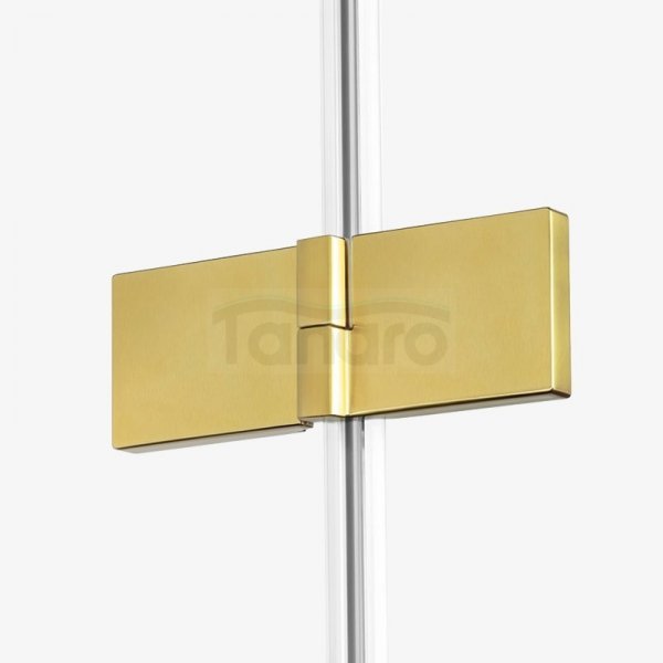 NEW TRENDY - Kabina prysznicowa prostokątna AVEXA GOLD BRUSHED EXK-1738/39 Złote Profile 80x120x200