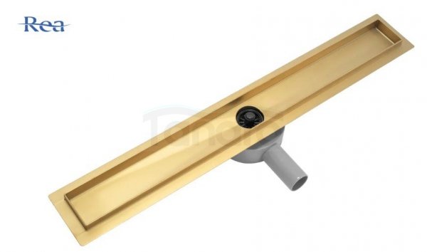 REA - Odpływ liniowy GREEK Gold/Złoty  80