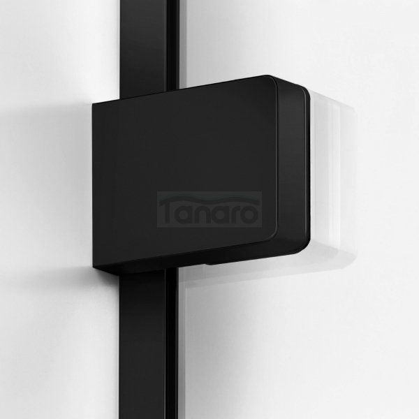 NEW TRENDY Kabina prysznicowa SOFTI BLACK X 1D prostokątna L 110x90x200 szkło czyste 8mm Active Shield 2.0 EXK-5387