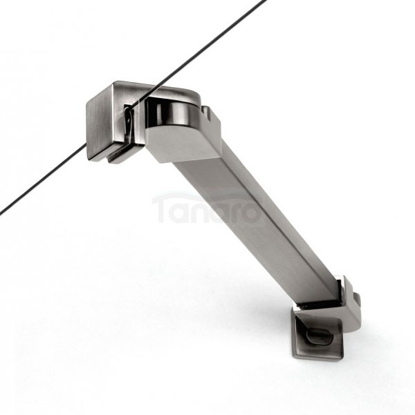 NEW TRENDY Kabina prysznicowa New Soleo Gunmetal Brushed, pięciokątna, asymetryczna, drzwi pojedyncze 100x80 K-1709