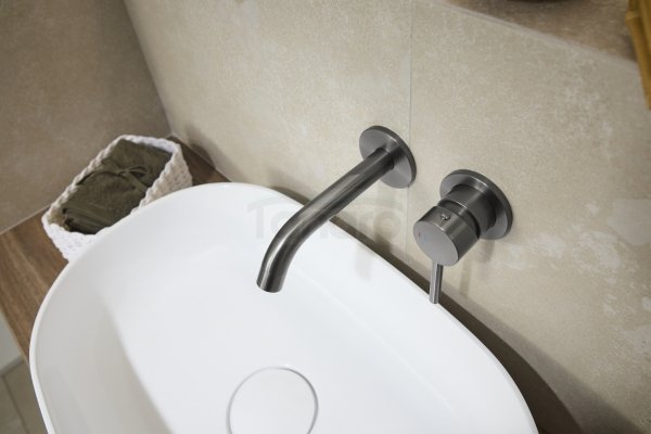 ARMATURA KRAKÓW KFA Bateria umywalkowa podtynkowa MOZA GUN METAL GREY 5039-810-61