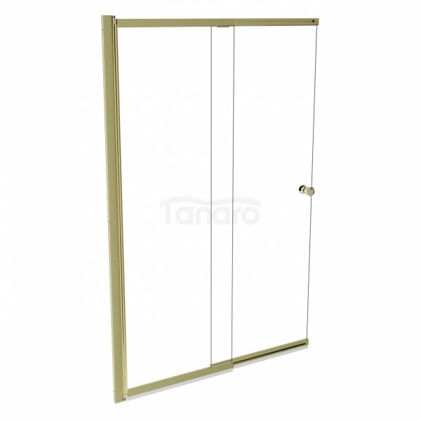 BESCO Parawan wannowy przesuwny 100x150 Easy Slide Gold PESG-2S
