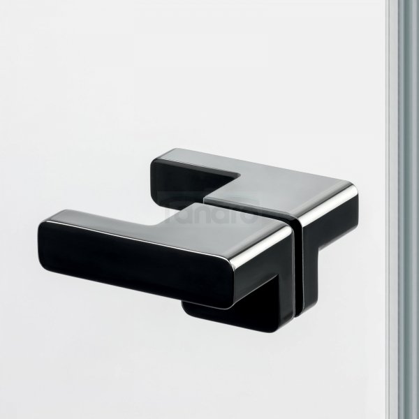 NEW TRENDY Drzwi wnękowe Eventa Black Chrome, drzwi pojedyncze 100x200 EXK-6132 PRAWE